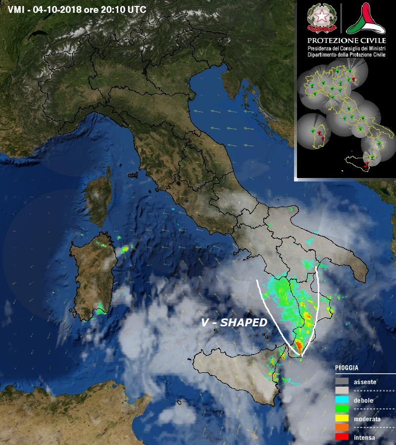 Intensi nubifragi in Calabria