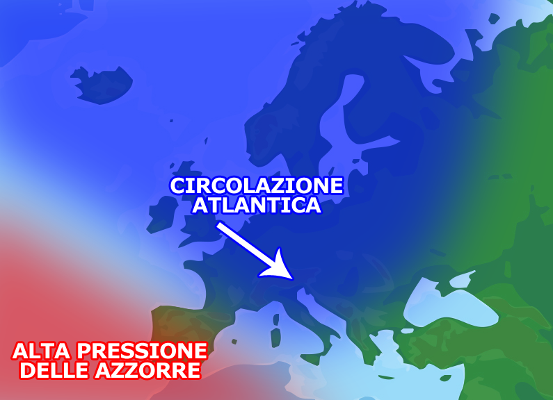 Nel medio e lungo termine perturbazioni atlantiche in vista