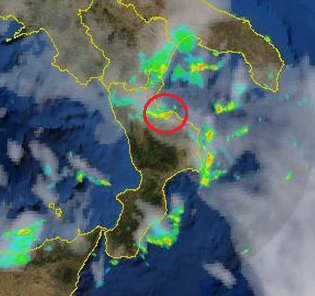 Temporale autorigenerante su Corigliano e Rossano: ecco le animazioni del radar