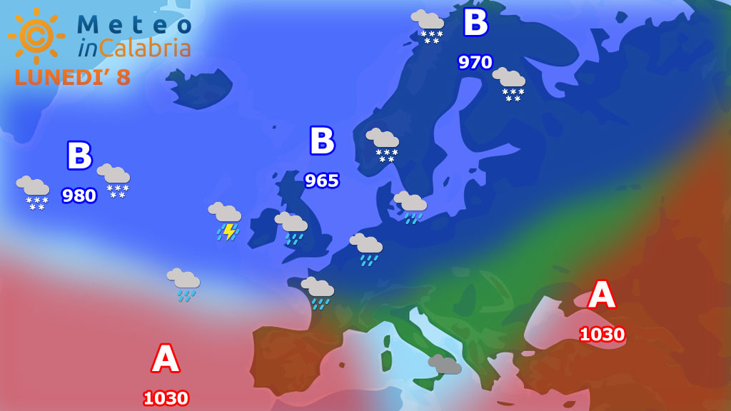 Debole passaggio instabile con isolate precipitazioni