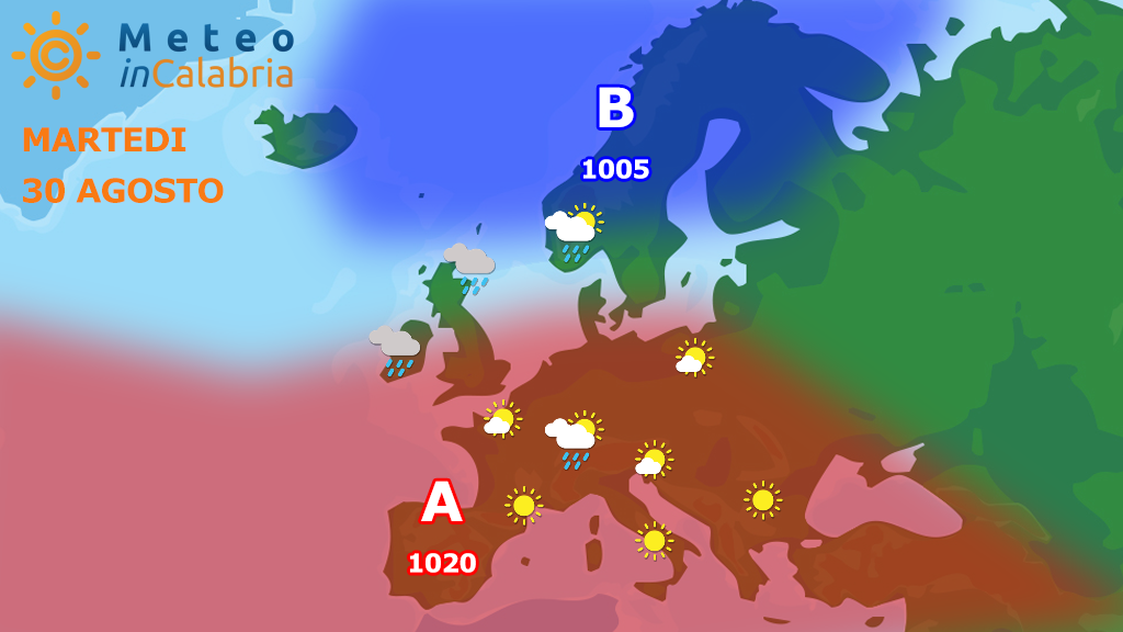 Dominio dell'Azzorriano: tempo bello e caldo