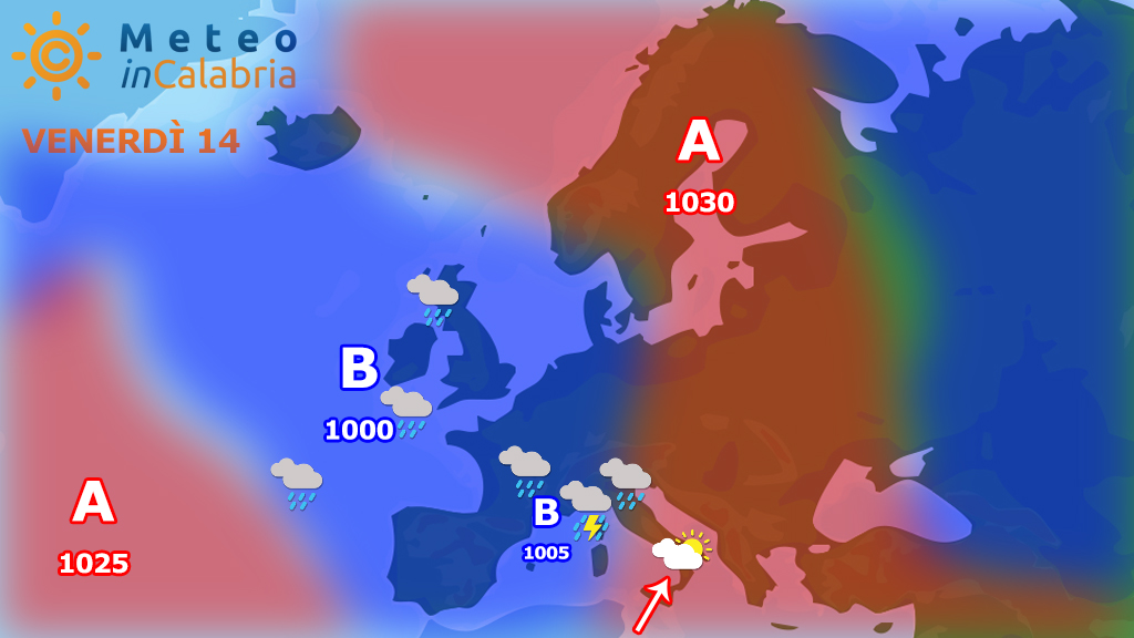 meteo di venerdì e sabato:Nubi sparse e temperature in aumento!