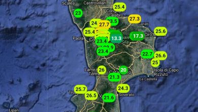 Gran caldo in Calabria: registrati valori massimi fino a +30°!!!