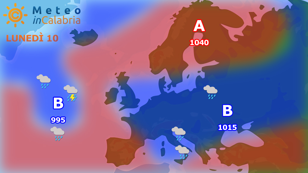 Meteo di lunedì e martedì:Inizio di settimana instabile quasi ovunque...