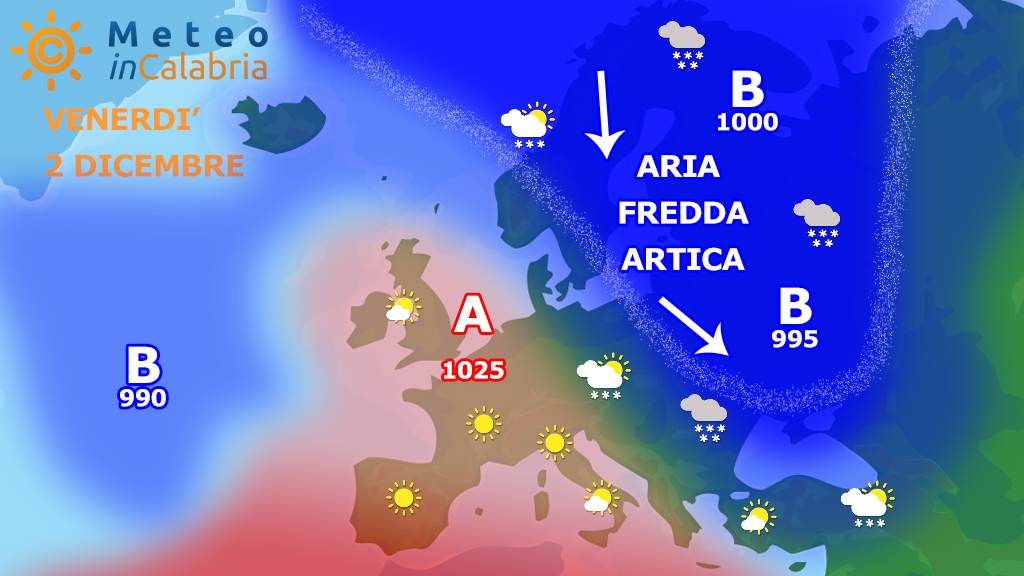 Venerdì e sabato: debole locale instabilità e temperature in media.