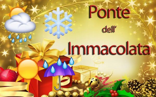 Meteo ponte dell'Immacolata: rischio pioggia?