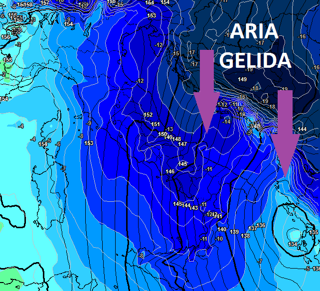 CONFERME! All'Epifania arriva ARIA GELIDA e NEVE!