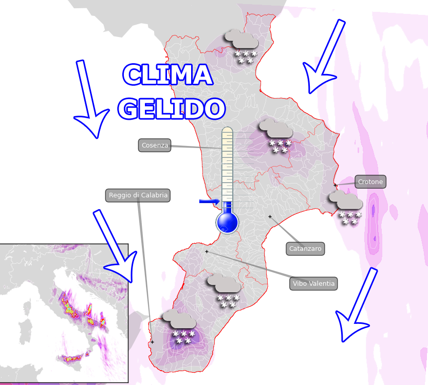 ONDATA DI GELO RECORD: Tutti i dettagli sugli effetti in Calabria
