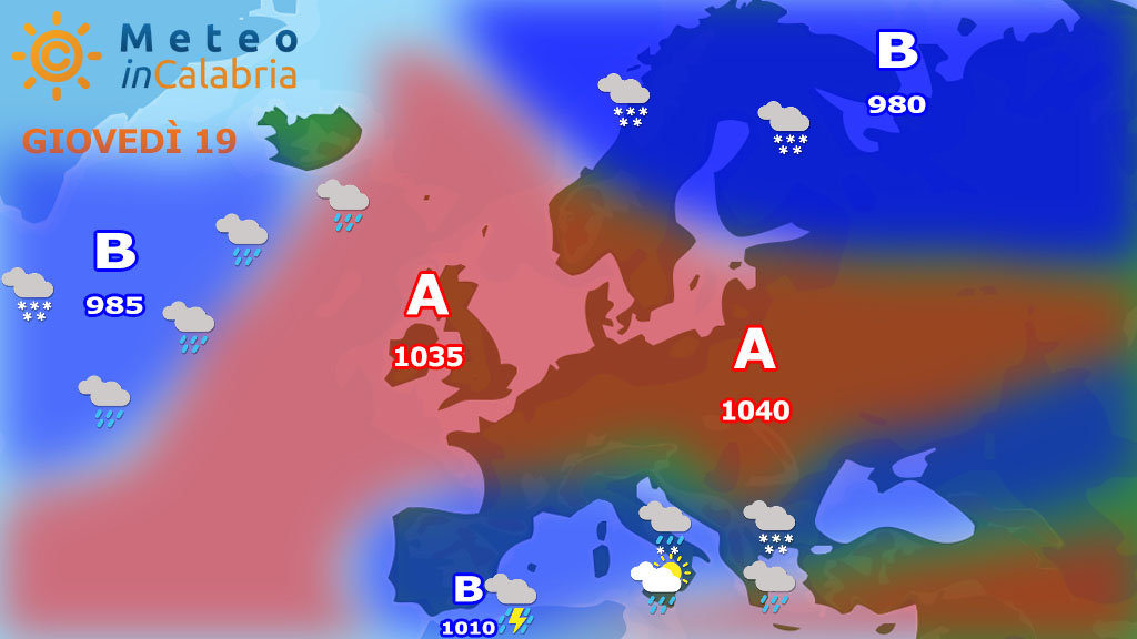 Meteo in Calabria: il dettaglio per giovedì e venerdì