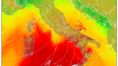 Aggiornamento sull'ondata africana: caldo sì, ma variabile da zona a zona...e non mancheranno deboli piogge!