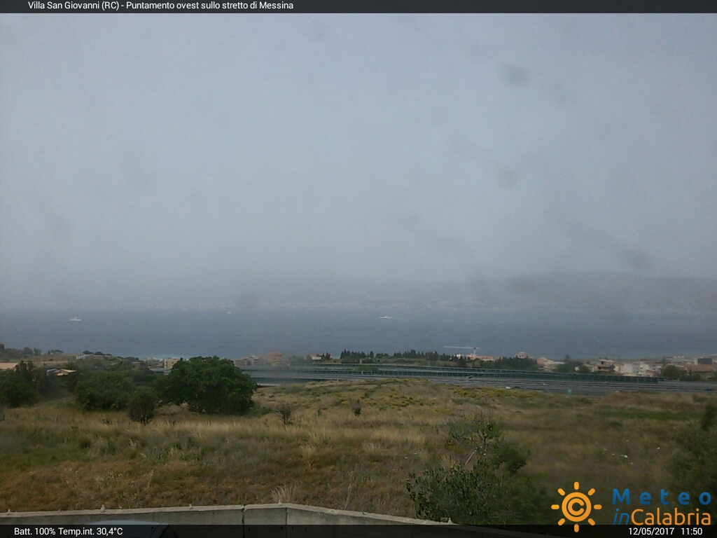 La Calabria sotto cieli sporchi di polveri desertiche!