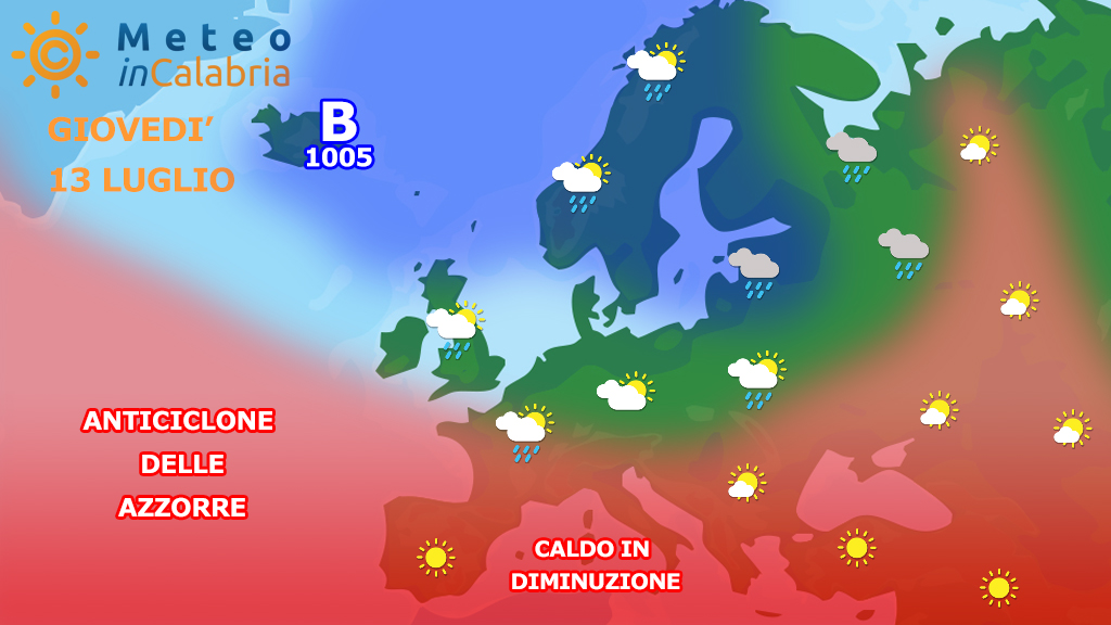 Meteo Calabria: da giovedì il caldo mollerà lentamente la presa!