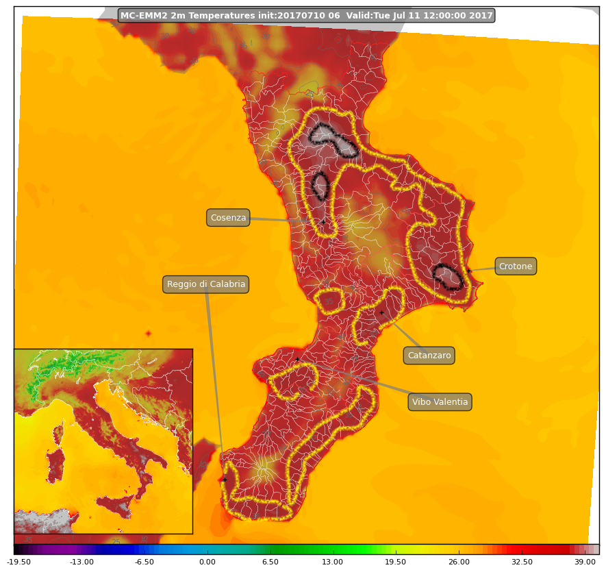 Focus sul caldo previsto per martedì 11 luglio: in alcune zone si supereranno i 40°!