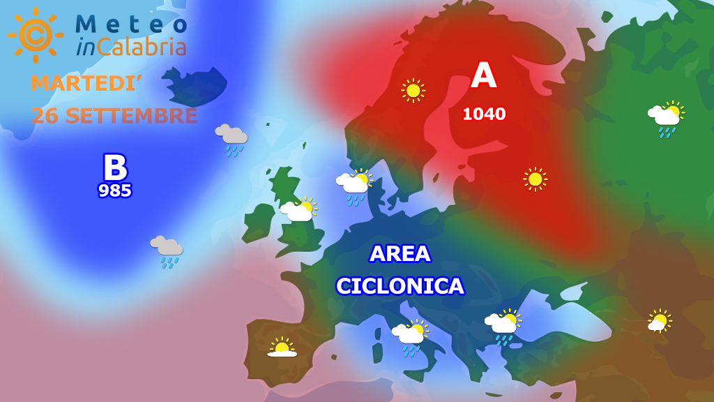 Tempo variabile: locali piogge