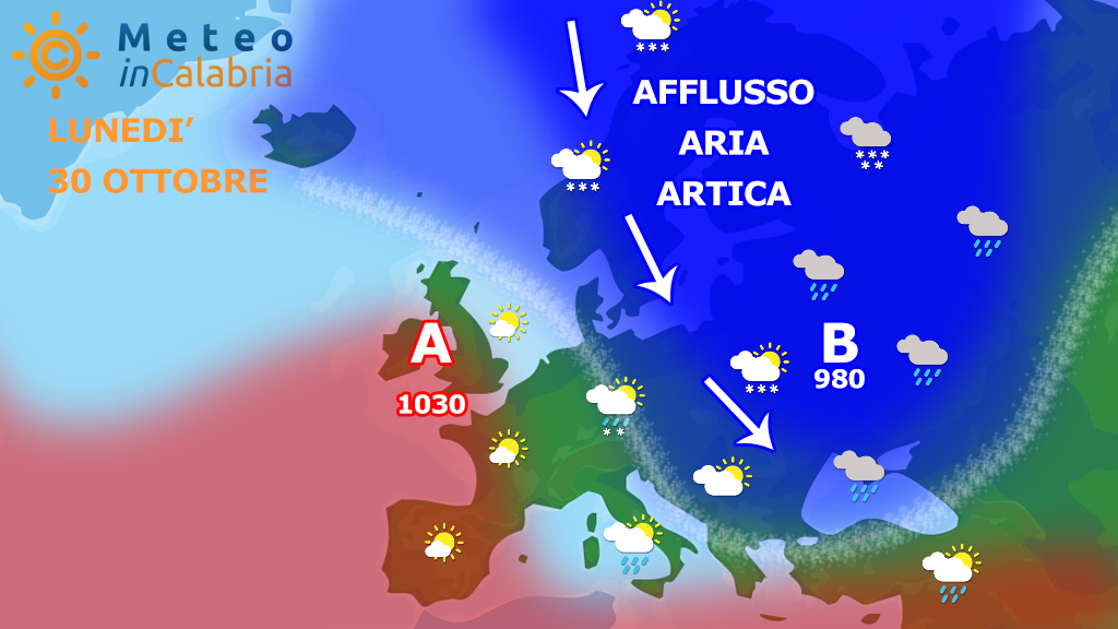 Inizio settimana fresco con deboli fenomeni instabili...