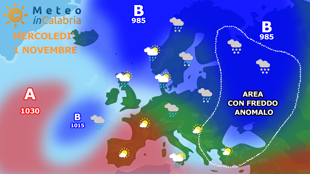 Meteo di ognissanti: ancora fresco e residui fenomeni instabili...