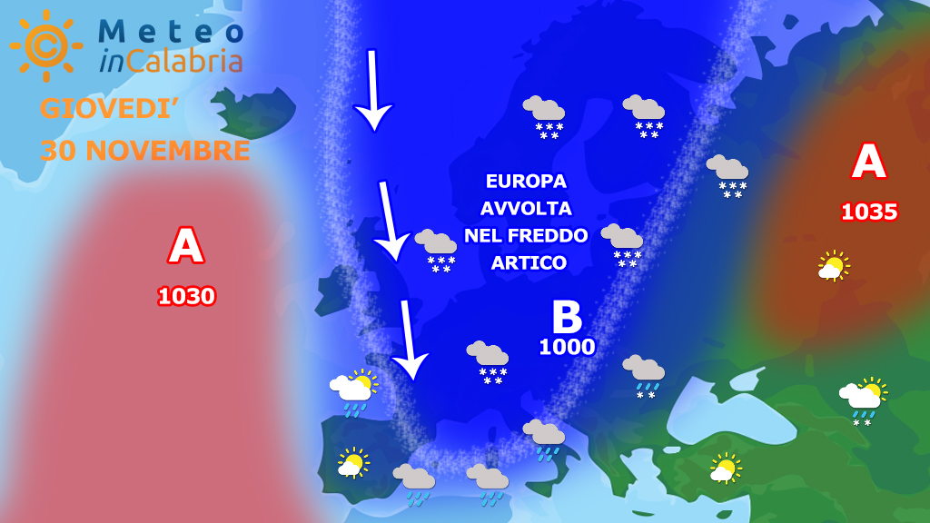 Da giovedì peggioramento del tempo soprattutto sui versanti tirrenici...