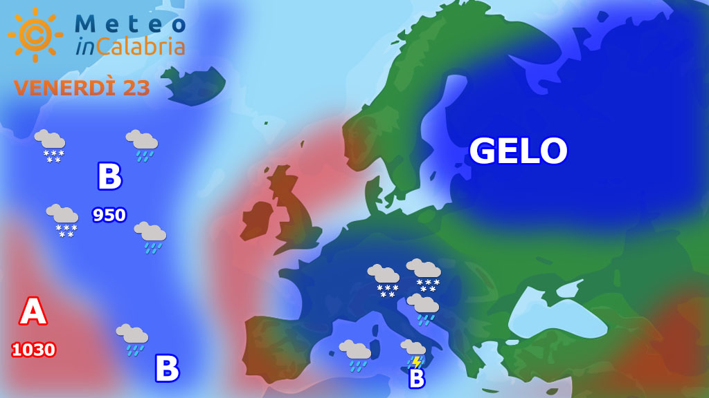 meteo di venerdì e sabato : deciso peggioramento a partire dai settori ionici meridionali