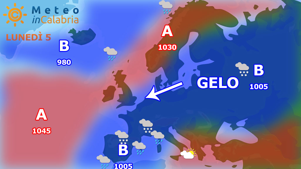 Meteo di lunedi e martedì: fase interlocutoria con temporaneo ritorno dello scirocco