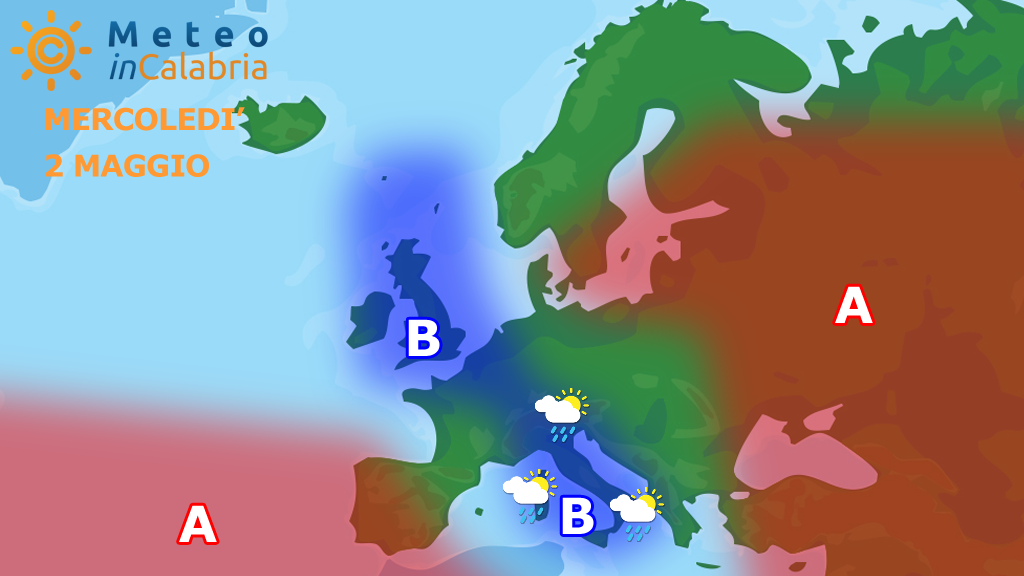 Peggioramento del tempo sulla Calabria: scirocco localmente forte e piogge sparse...