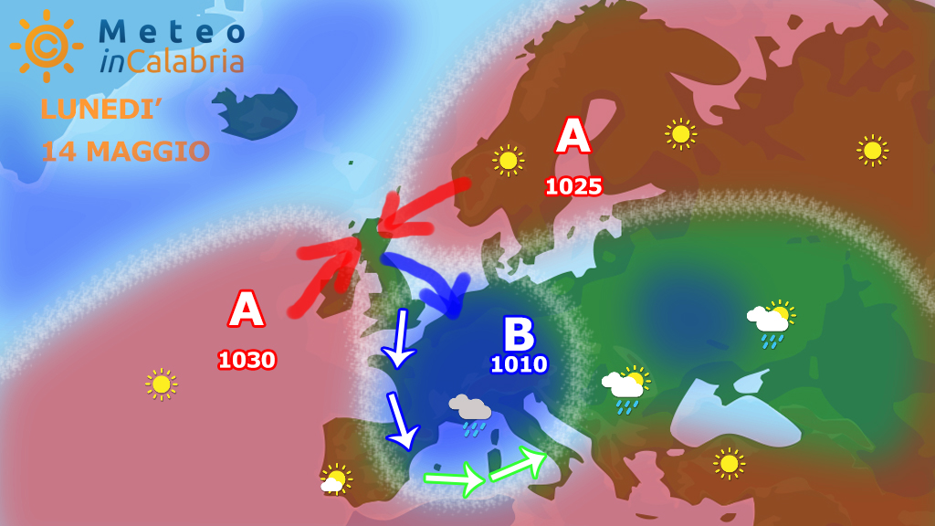 Da lunedì debole peggioramento con calo delle temperature...