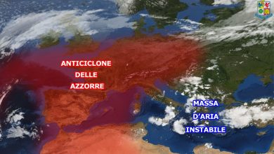 Rovesci e temporali anche per mercoledì sulla Calabria