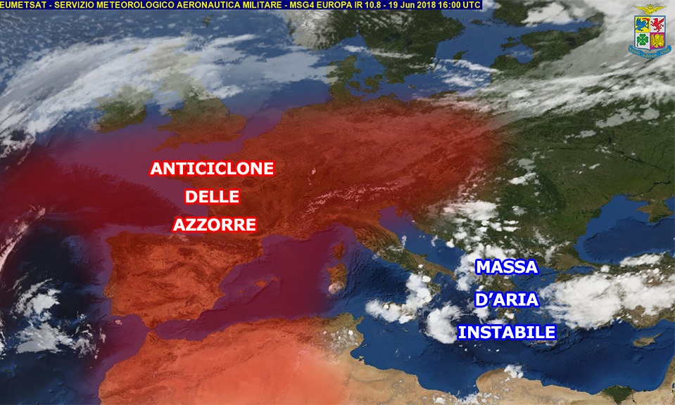 Rovesci e temporali anche per mercoledì sulla Calabria