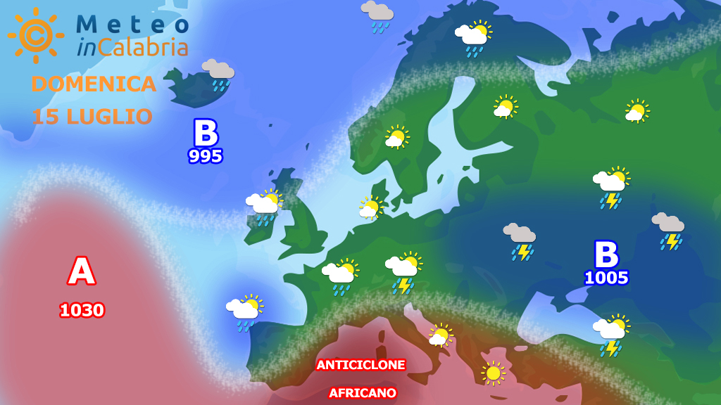 Previsioni di domenica e lunedì: alta pressione africana ancora dominante sulla Calabria...