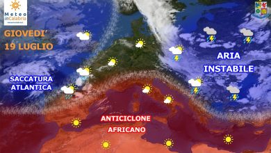 Meteo di giovedì e venerdì in Calabria: temperature gradevoli e tempo stabile con piccoli disturbi.