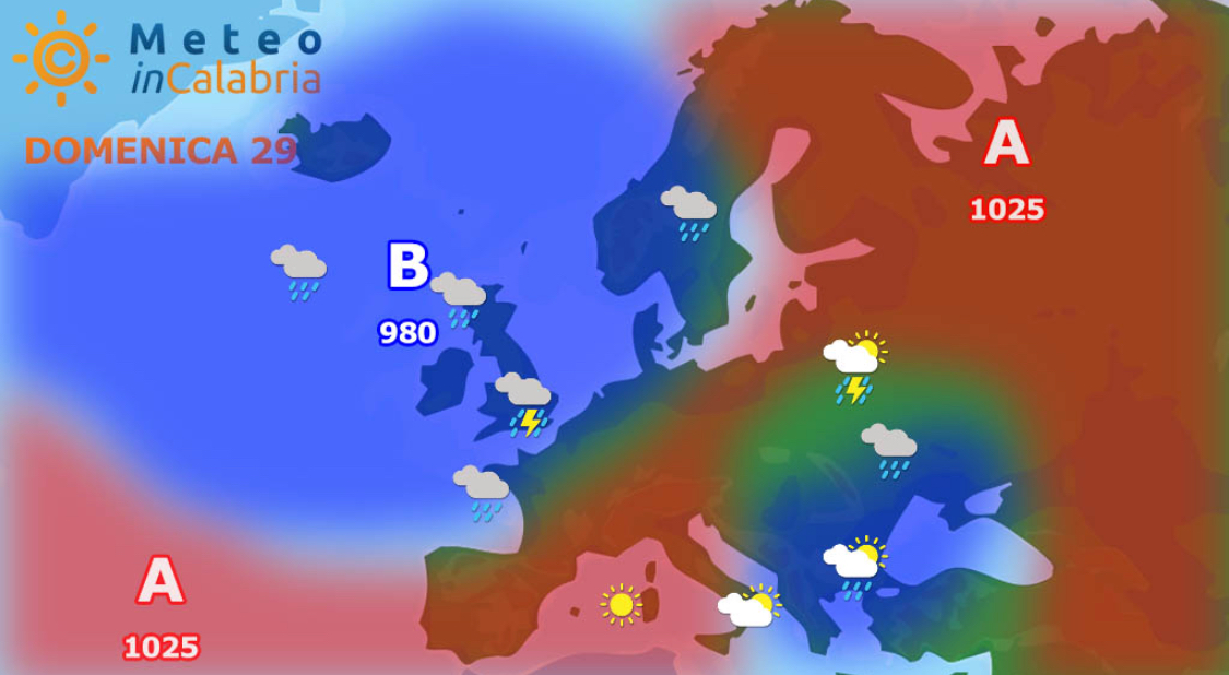 Domenica con nuvole sparse e locale instabilità...