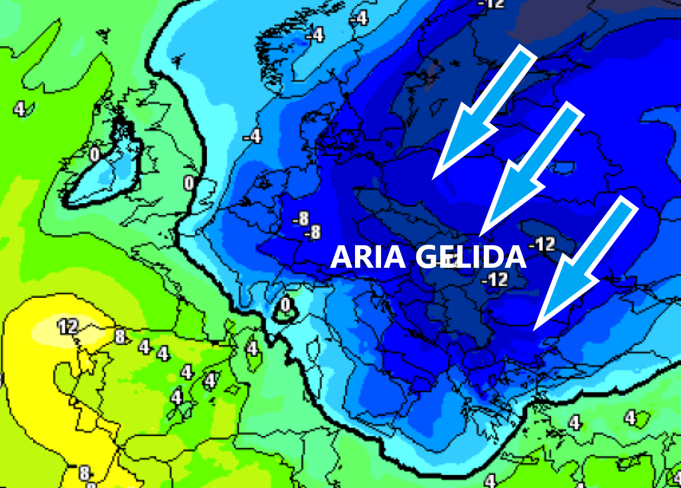 2019 inizio col botto! Gelo artico in arrivo