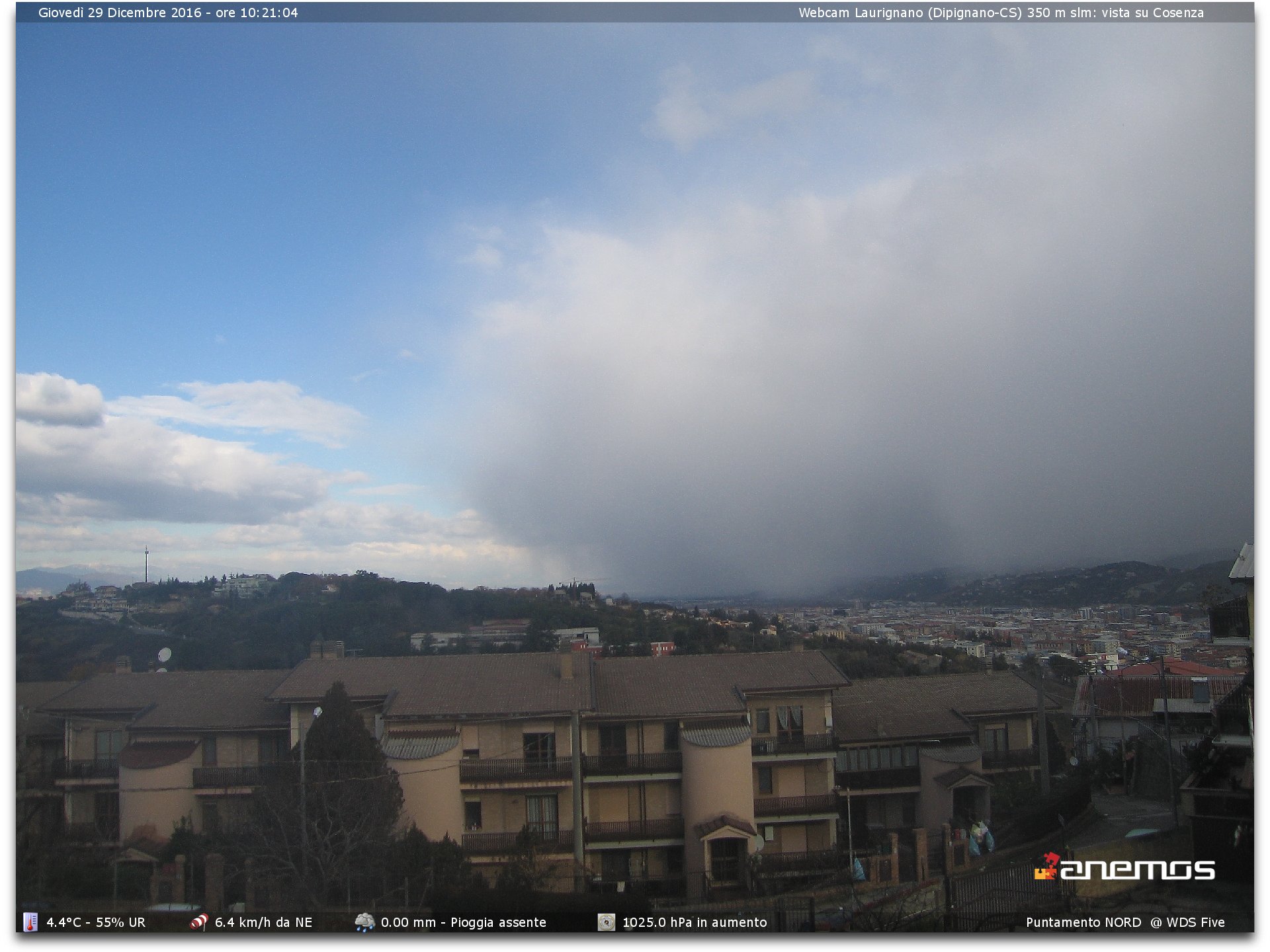 Meteo giovedì: grande freddo e sporadiche nevicate attese sulla Calabria.