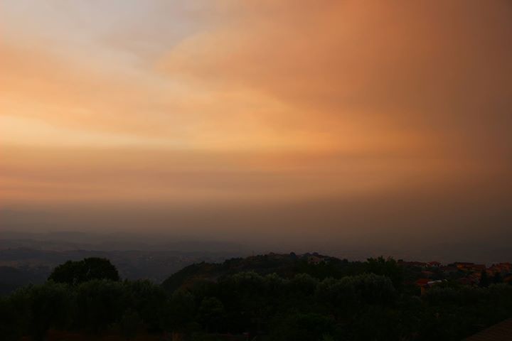 Sulla Calabria intense correnti di scirocco