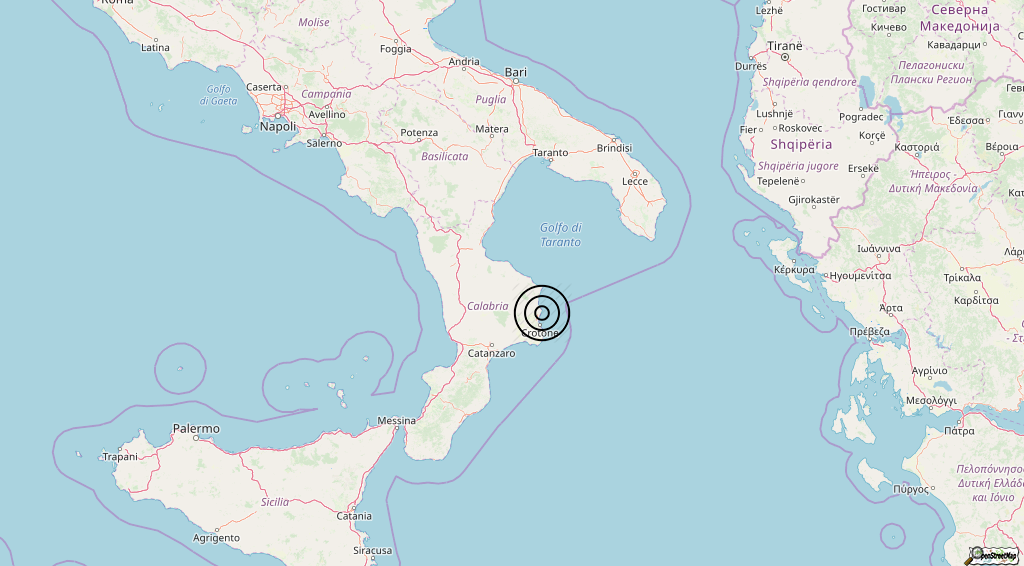 Terremoto Calabria 01-05-2019