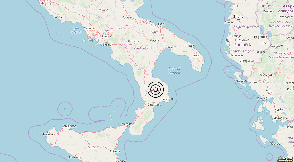 Terremoto Calabria 01-05-2019