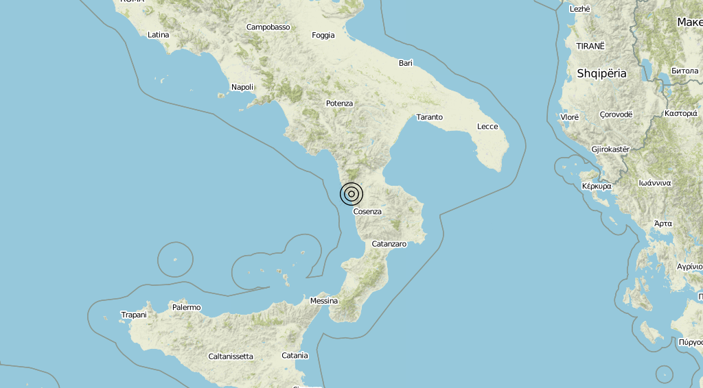 Terremoto Calabria 28-05-2019