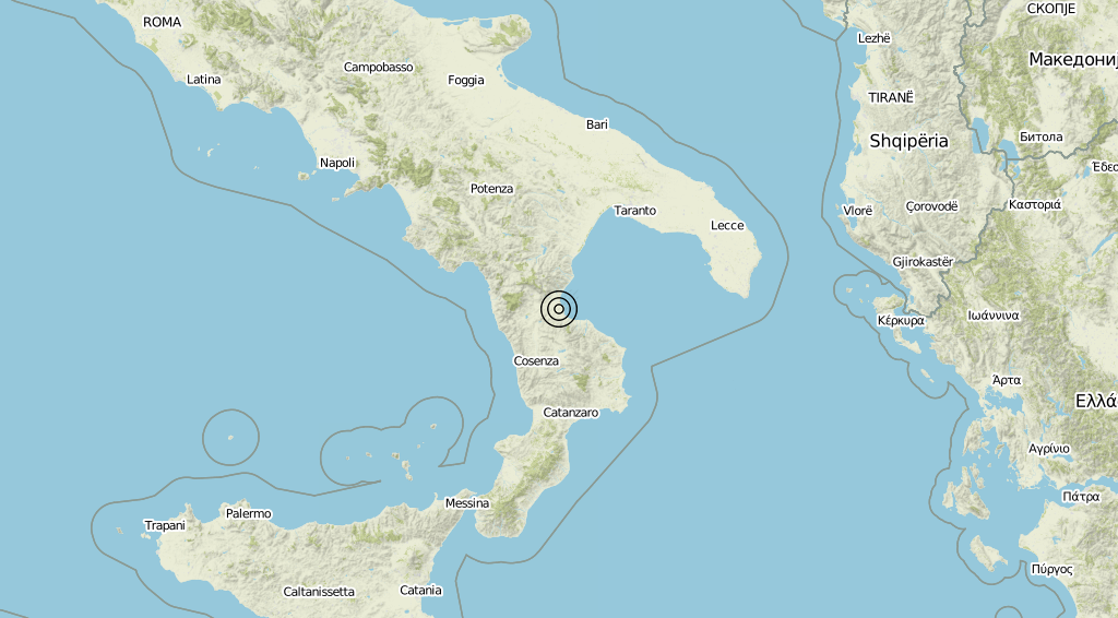 Terremoto Calabria 29-05-2019
