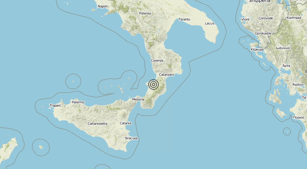 Terremoto Calabria 01-06-2019