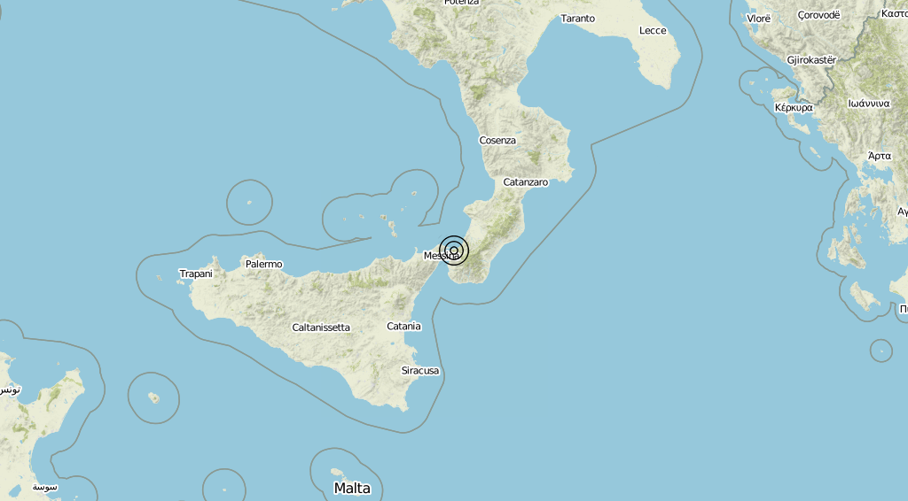 Terremoto Calabria 10-06-2019