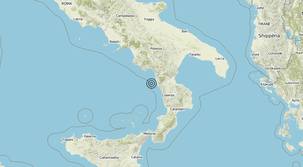 Terremoto Calabria 12-06-2019