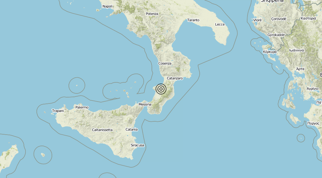 Terremoto Calabria 16-06-2019