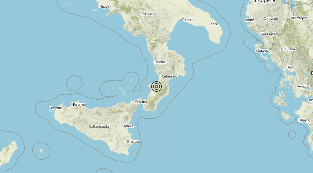 Terremoto Calabria 18-06-2019