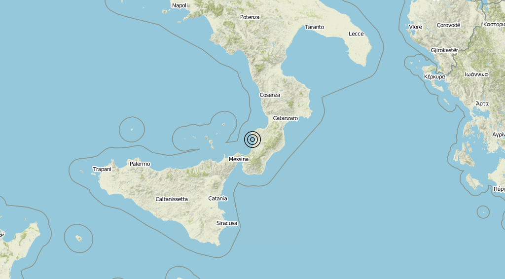 Terremoto Calabria 09-07-2019