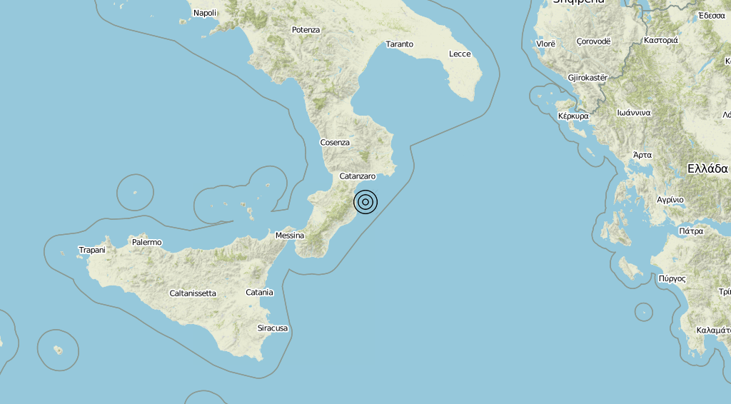 Terremoto Calabria 16-07-2019