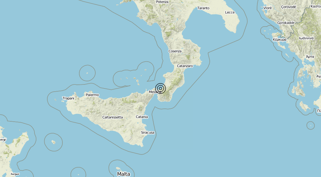 Terremoto Calabria 18-07-2019