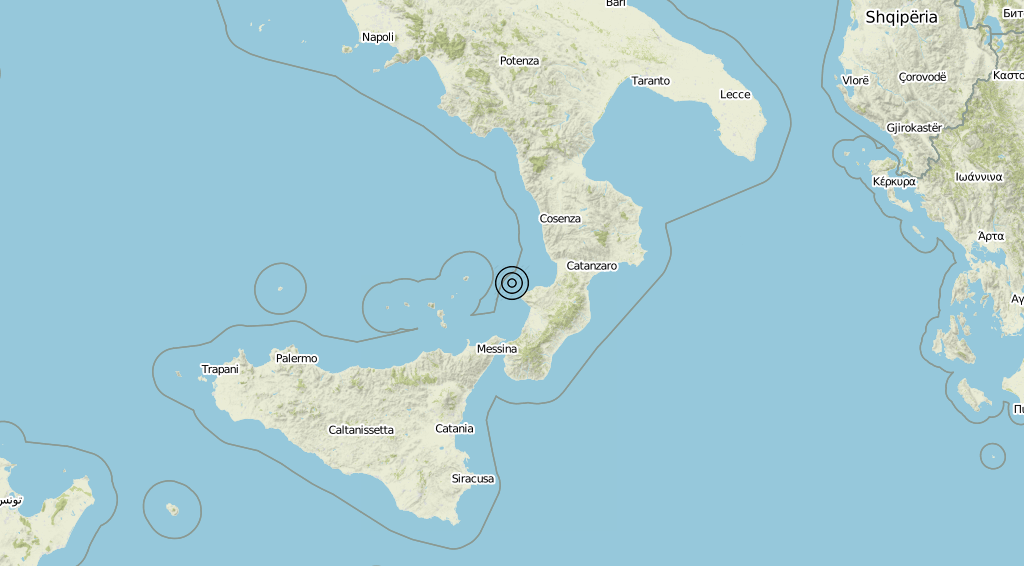 Terremoto Calabria 05-08-2019