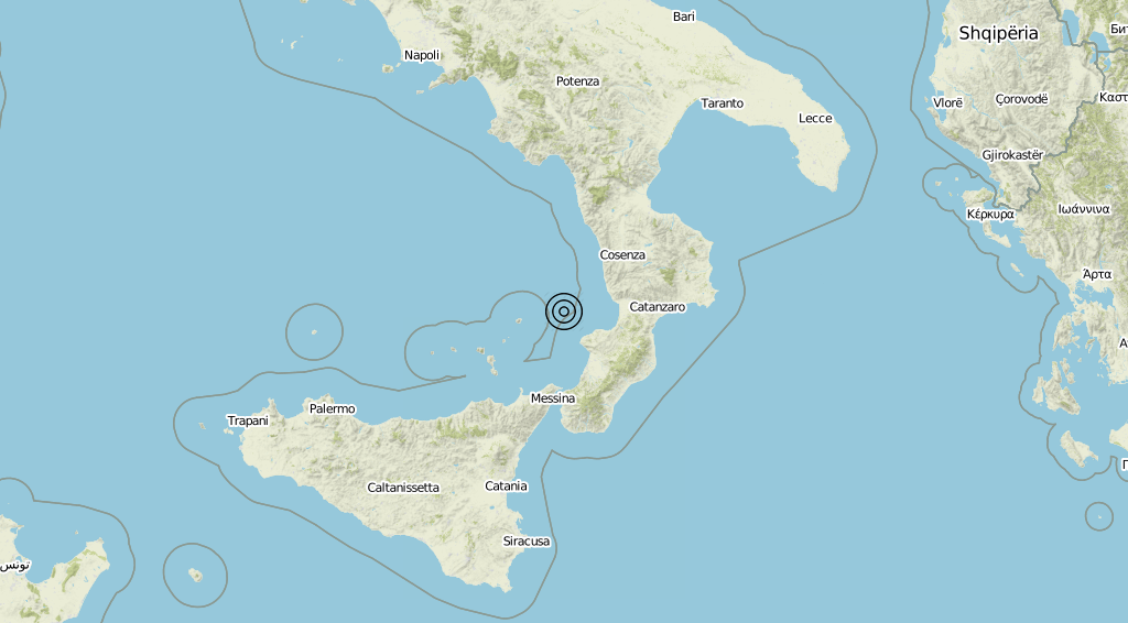 Terremoto Calabria 06-08-2019