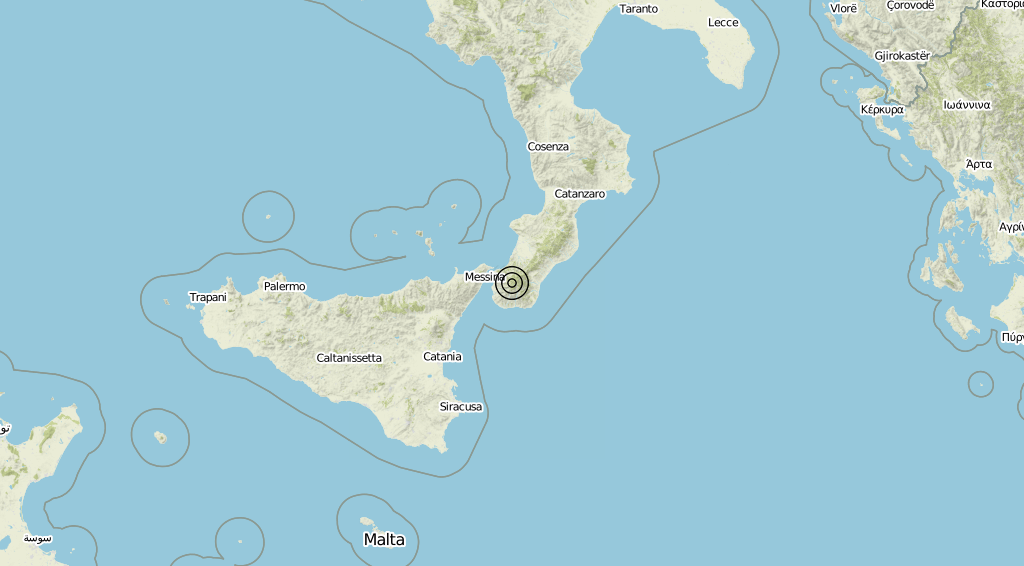 Terremoto Calabria 14-08-2019