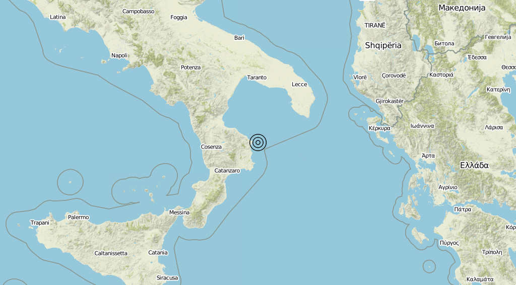 Terremoto Calabria 01-09-2019