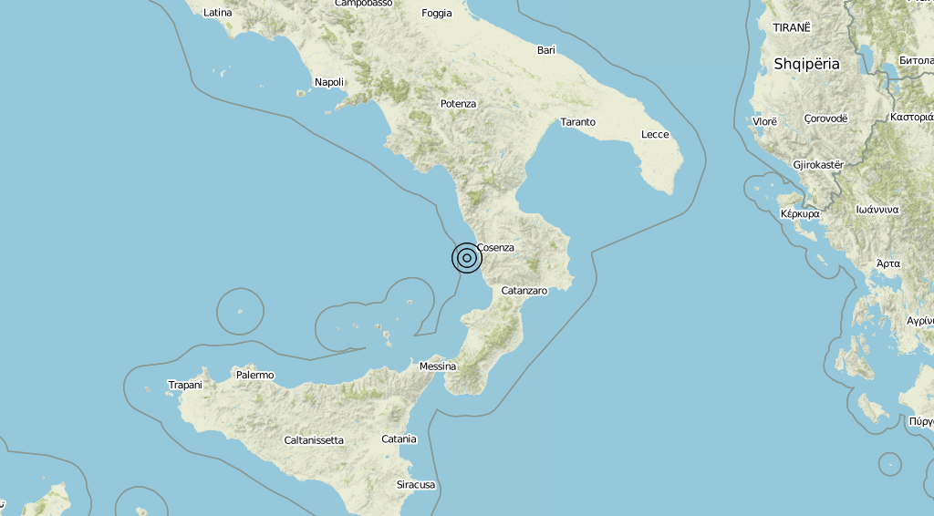 Terremoto Calabria 09-09-2019